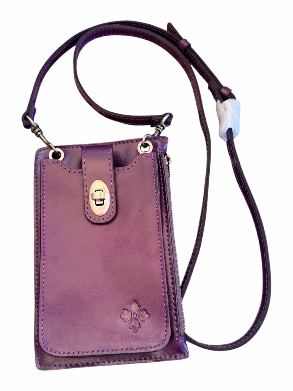 Patricia Nash Leather Daphne Phone Crossbody Acai NWT - Picture 11 of 13